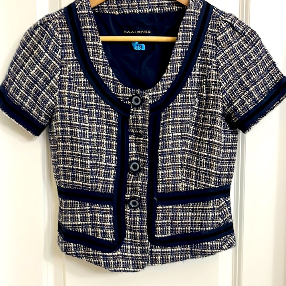 Banana Republic tweed suite size 00p